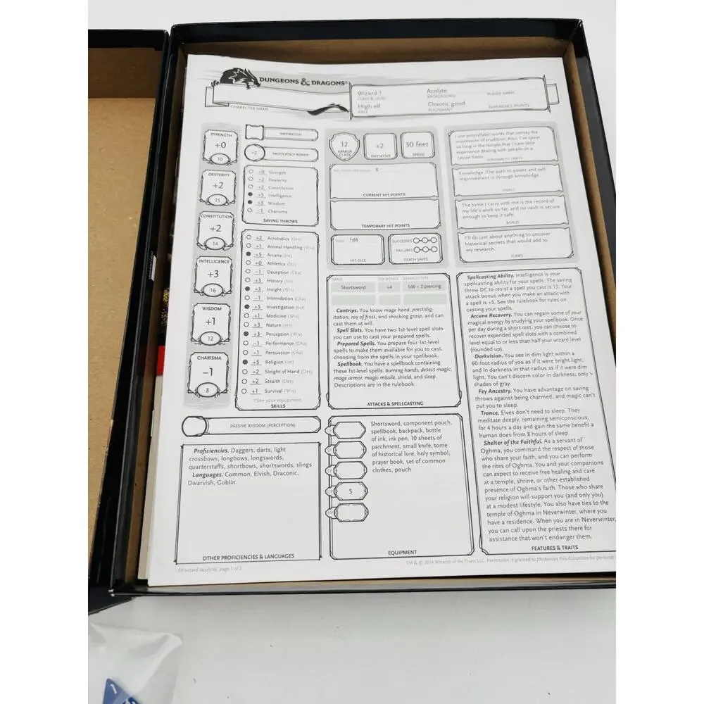 Wizards of the Coast Dungeons & Dragons Starter Set - Open Box Complete